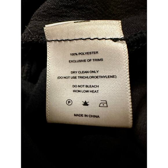 NWT Dannijo Size Small Noir Boss Pleated Trousers Wide Leg Designer Luxury Chic - Picture 11 of 13